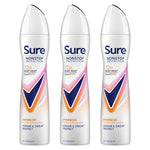Women Energise Deodorant Spray With 72h Nonstop Protection 250ml, 3 Pack