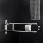Floding Grab Rail 75cm Toilet Holder Matt Black Architect Collection
