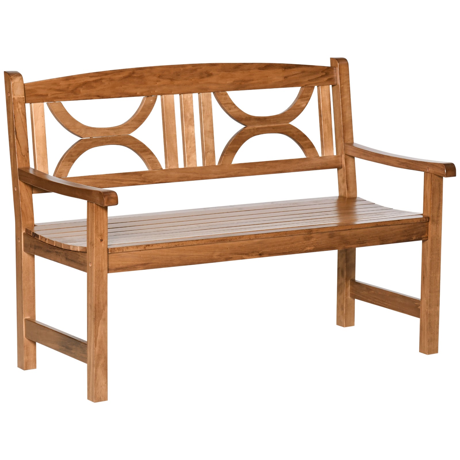 2-seater Wooden Garden Bench Outdoor Patio Loveseat