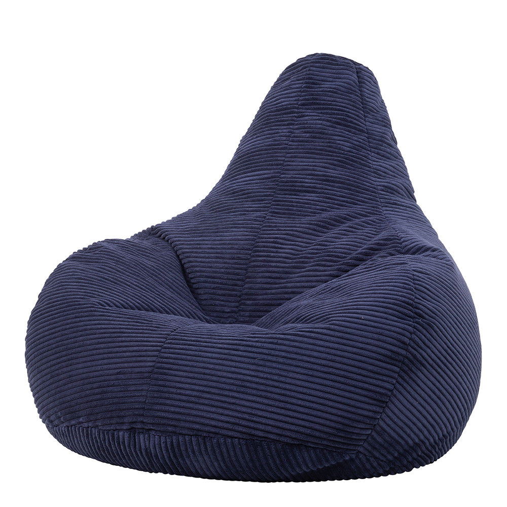 Dalton Cord Bean Bag Chair | Navy Blue