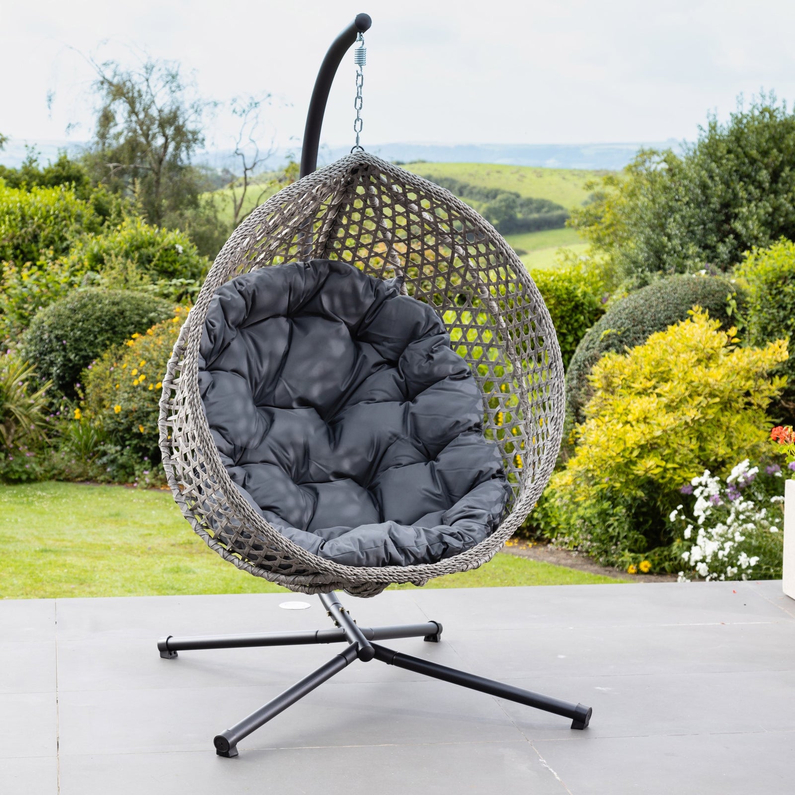 Bradshaw Swing Egg Pod Chair | Dark Gray