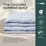 Cooling Blanket, Summer Coverless Duvet | EU Single | Blue