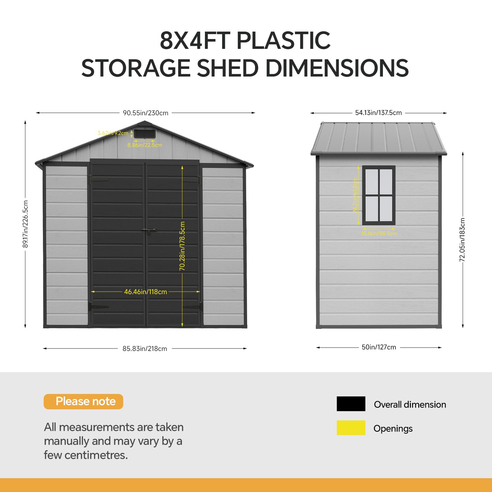 Breeins 8x4 Ft Large Garden Storage Shed