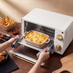 HOMCOM Mini Oven 9l Countertop Toaster Oven With Timer Control 750w White