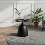 Modern Minimalist Cold-rolled Steel Side Table | Black