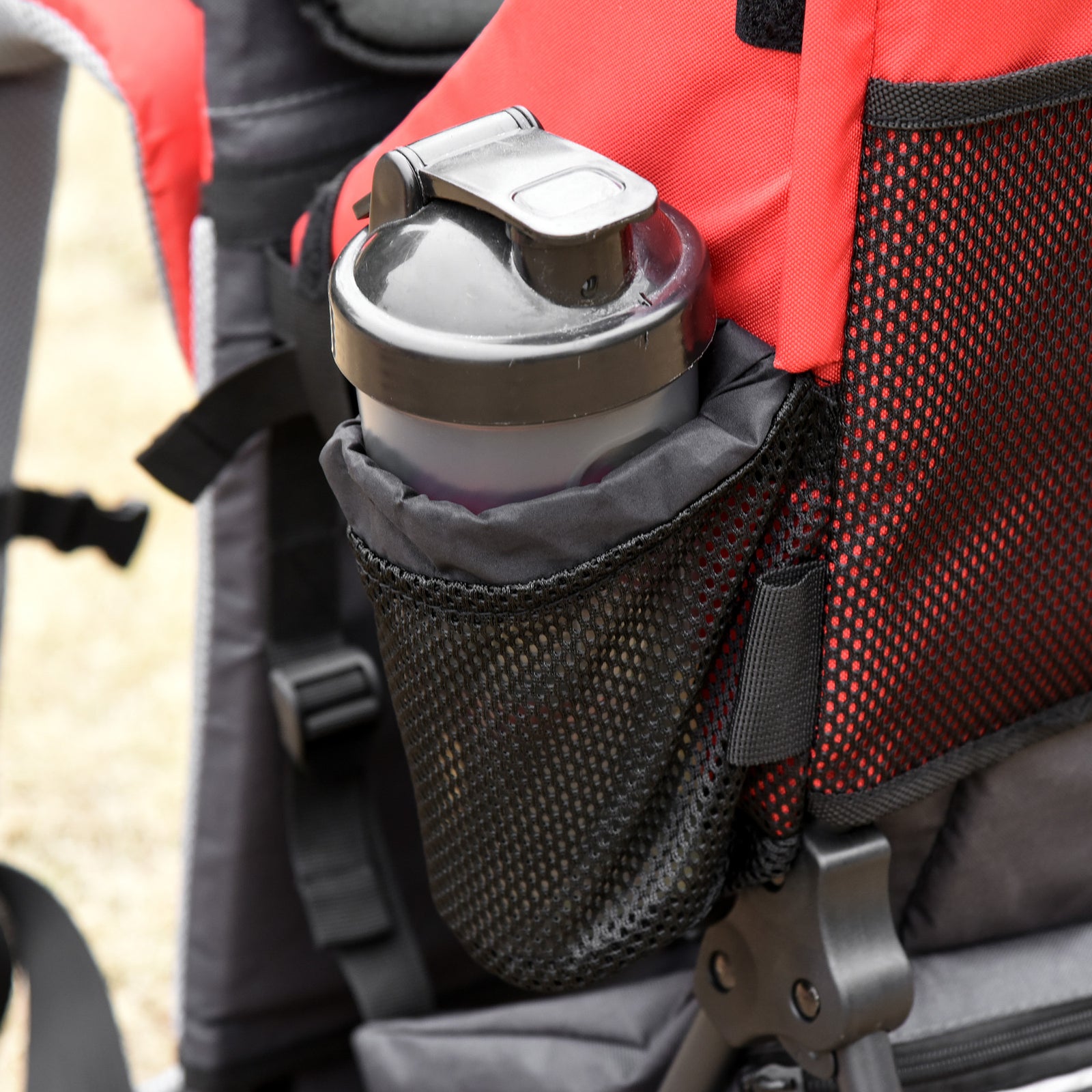 Baby Hiking Backpack Carrier W/ Detachable Rain Cover For Toddlers | Red