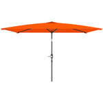 3x2m Patio Parasol, Rectangular Canopy | Orange
