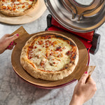 Set Of Non-stick Pizza Baking Sheets With Handles | 12 Piece | Brown