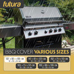 Premium Waterproof Bbq Cover Large Outdoor Barbecue Grills Cover 600d Oxford Fabric Uv Protection, Pvc Lining | 132cm | Black