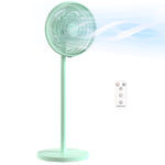 40 Cm Standing Pedestal Fan, Quiet Electric Cooling Floor Fan | Green