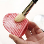 Envie Silicone Egg Makeup Sponge Scrubber Brush Cleaner Pink Purple Reusable Tool
