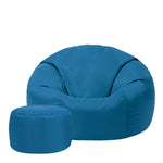 Classic Indoor Outdoor Bean Bag & Pouffe Chair | Teal