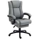 Pu Leather Office Chair W/ Foot Rest
