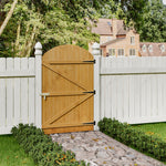 90cm W X 150/180/210cm H Semi Braced Arch Top Strong Wooden Garden Gate | 150cm