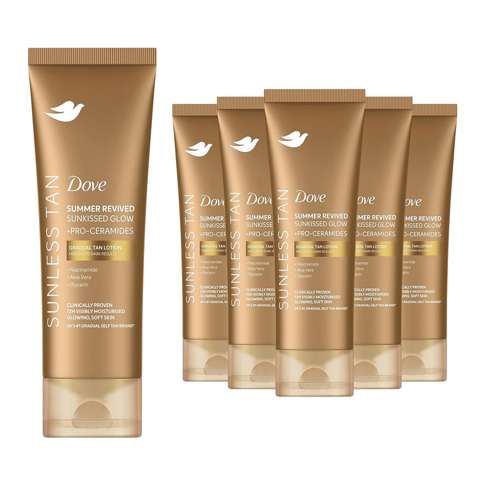 Summer Revived Gradual Tan Lotion 200ml 6 Pack, Medium To Dark Glow*