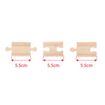 8 Mini Track Pieces for Wooden Train Sets