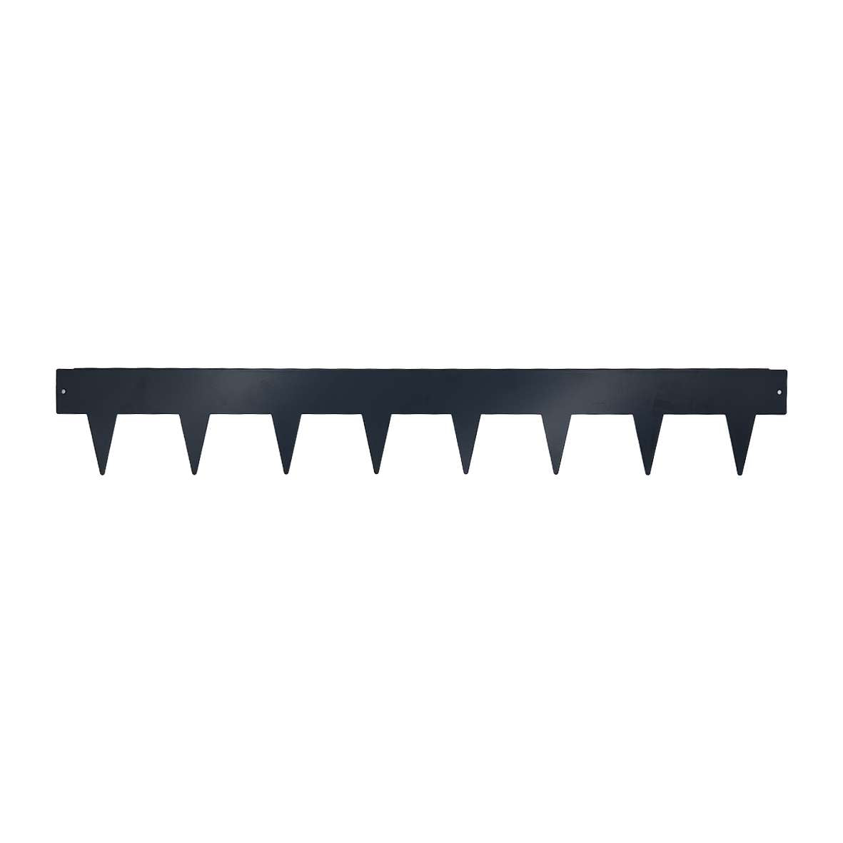 1m Heavy Duty Metal Garden Borders With Pega - Set Of 5 | Anthracite Grey