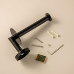 Vertical Toilet Roll Holder, Matt Black, Hidden Fixings, Start Collection