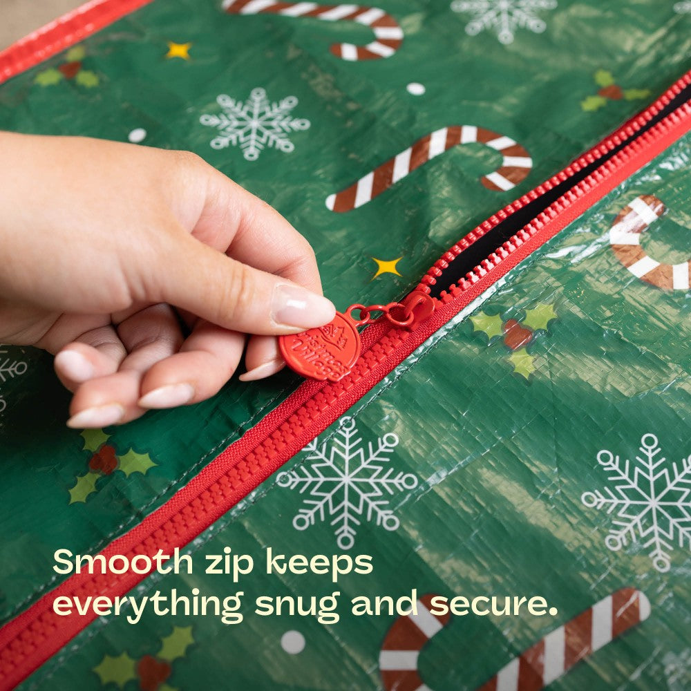 Festive Decoration Storage Bags With Zip Closure