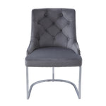 Omfortable Upholstered Dining Chair With Sponge Filling Soft Padded Seat And Back