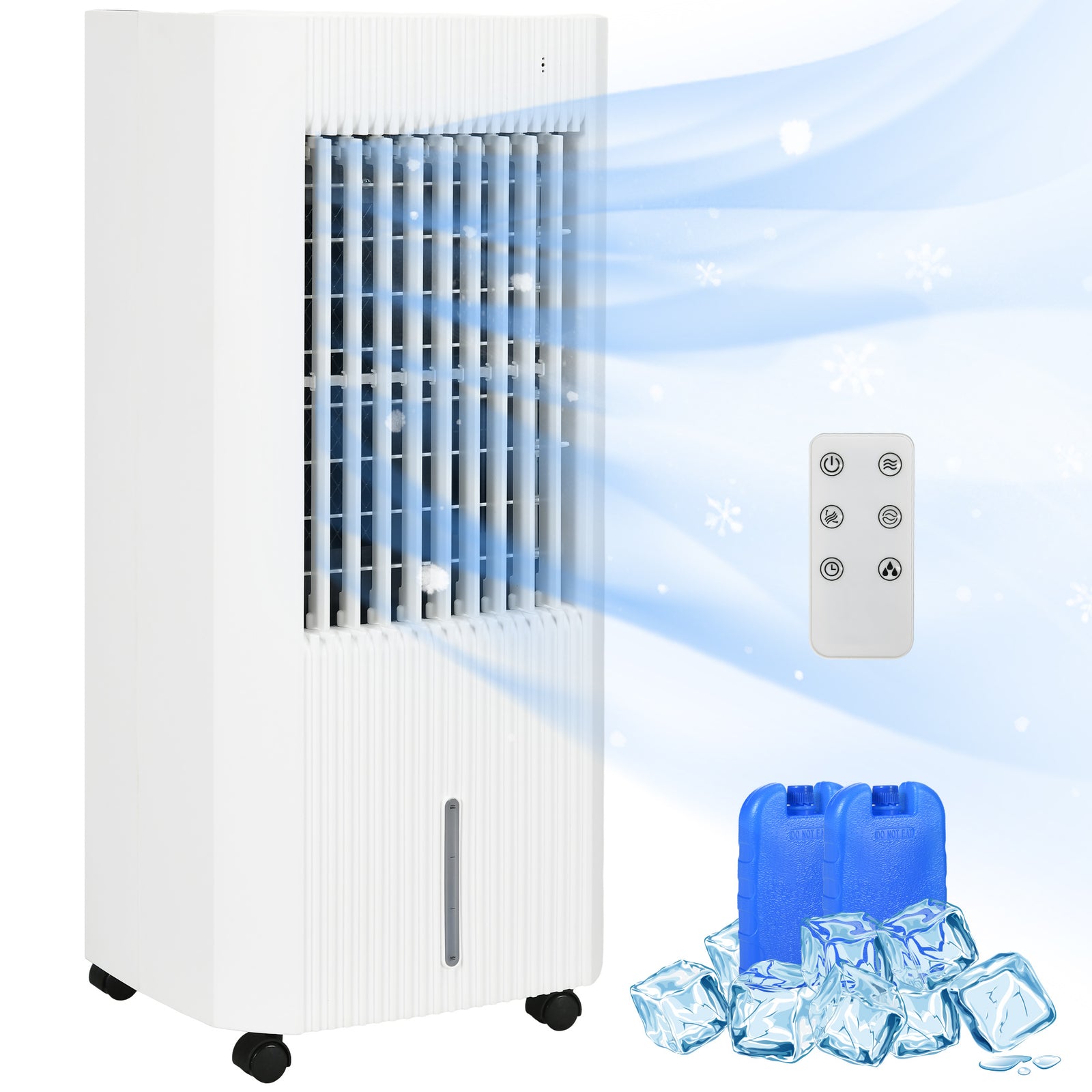 Portable Air Cooler With Humidifier, Ice Packs, Oscillation