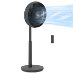 Pedestal Fan With Oscillating, Tilt, Adjustable Height Timer | One Size | Black