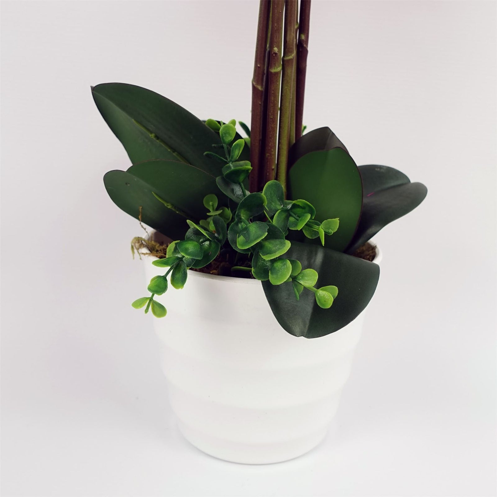 Artificial Deluxe Bush Orchid Pink 85cm Bush Orchid Lots Of Flowers Botanik