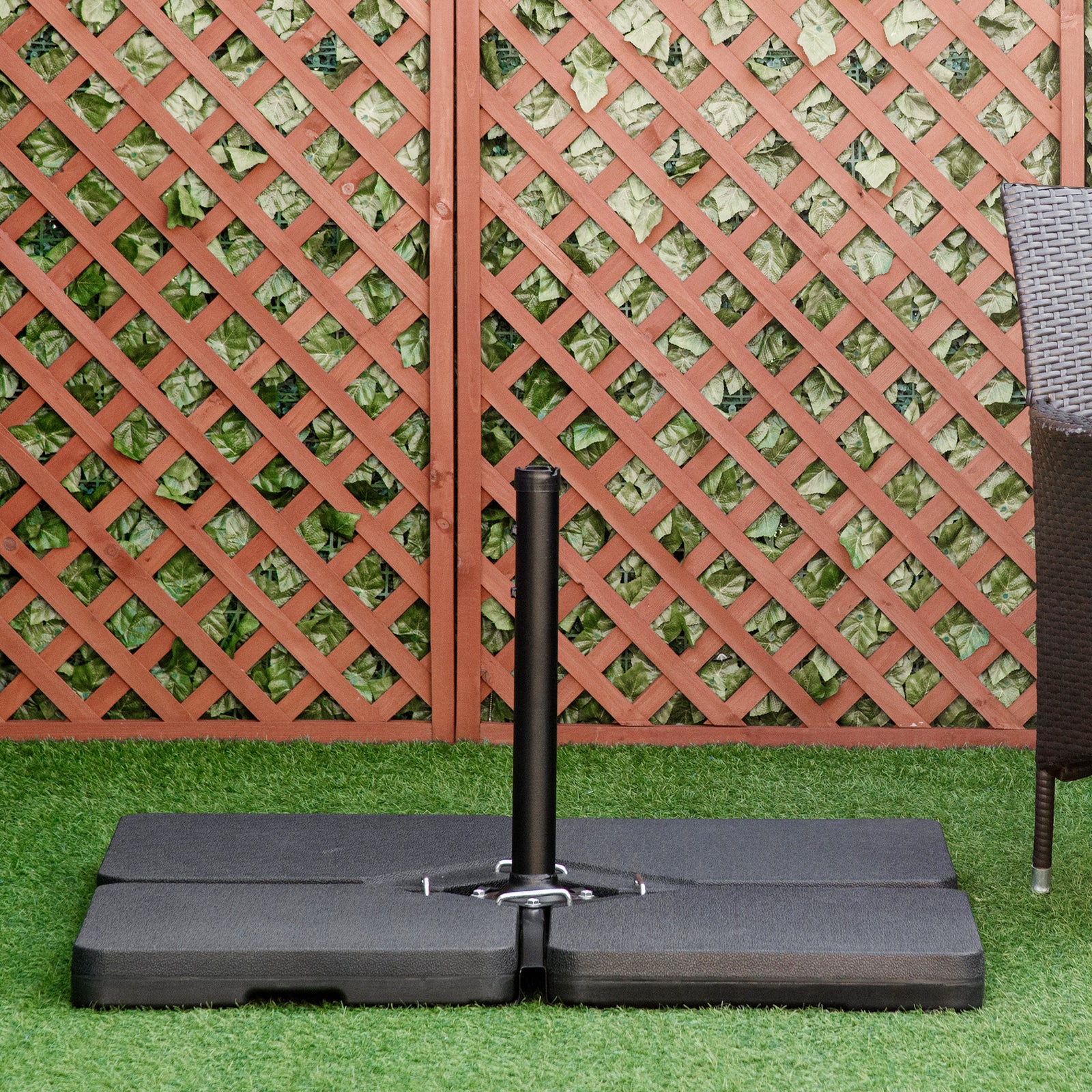 Set Of 4 Parasol Base Stand Weights For Cantilever Umbrella