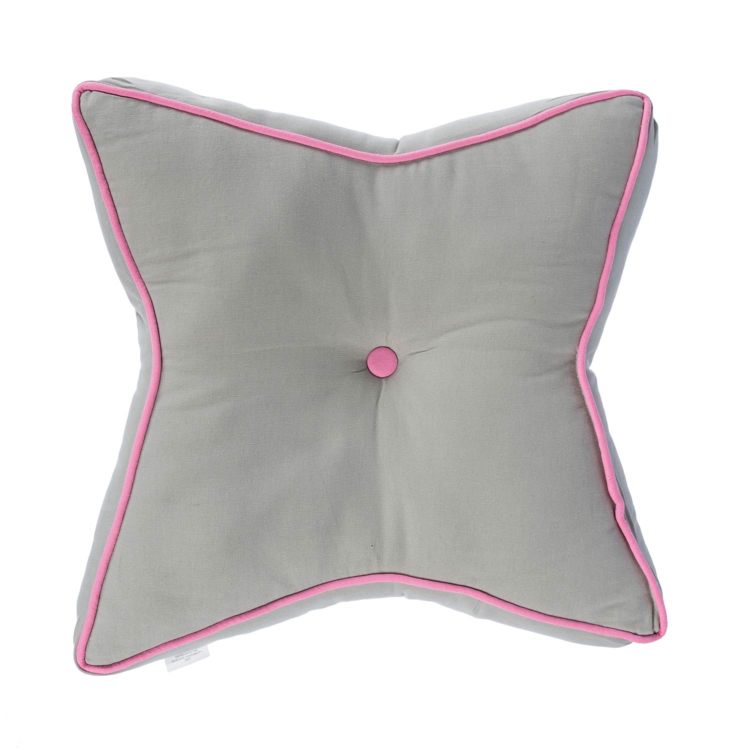 Star Shaped Floor Cushion | Pink & Grey