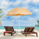 1.6m Hawaii Beach Sun Umbrella - Folding Parasol | Yellow