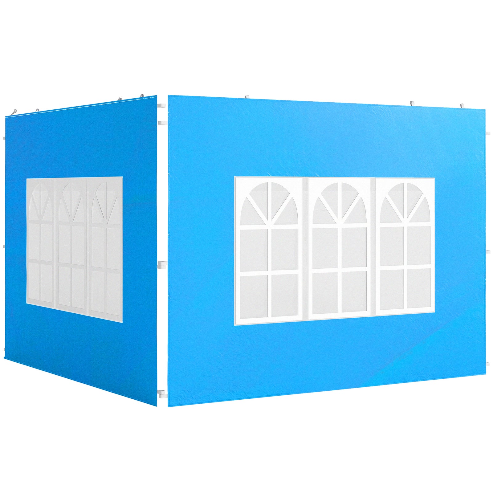 Outsunny Gazebo Side Panels For 3x3(m) Or 3x6m Gazebo Canopy, 2 Pack