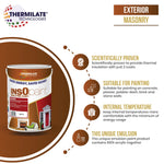 Insopaint Exterior Masonry Paint - Heat Reflecting, Insulating & Weatherproof Exterior Wall Protection | 5l | Matchstick