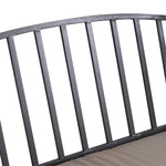 Garden Arbor Arch Metal Bench Padded