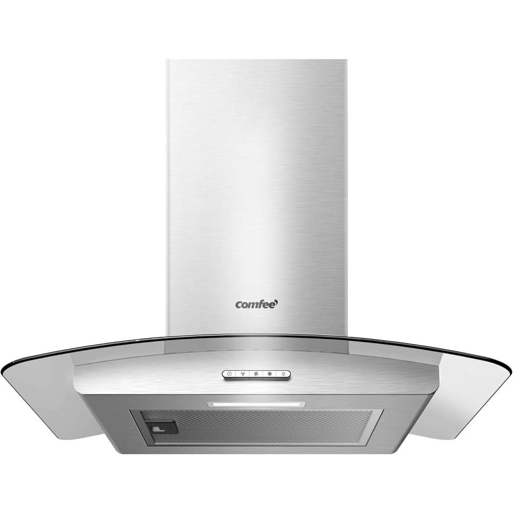 60cm Chimney Cooker Range Hood Kitchen Extractor With 3-speed Modes | Silver