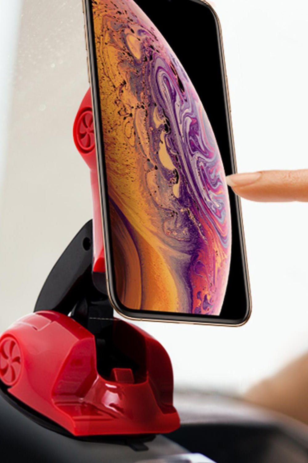 Sports Car Shaped Dashboard Mobile Phone Bracket | Red