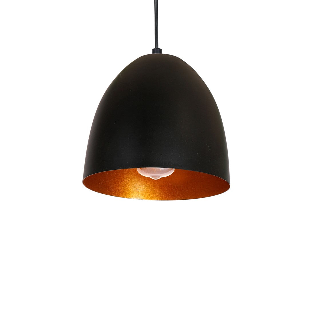 Vegas Hand Made Designer Pendant Light Matt Black And Copper / Rose Gold