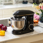1400w 7l Household Stand Mixer With Stainless Steel Bowl And Splash Guard – Includes Whisk, Beater & Dough Hook