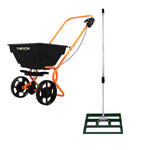 Rotary Spreader & 50cm Lawn Leveller | Green