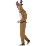Reindeer Costume, Brown, With Hooded Jumpsuit | Large