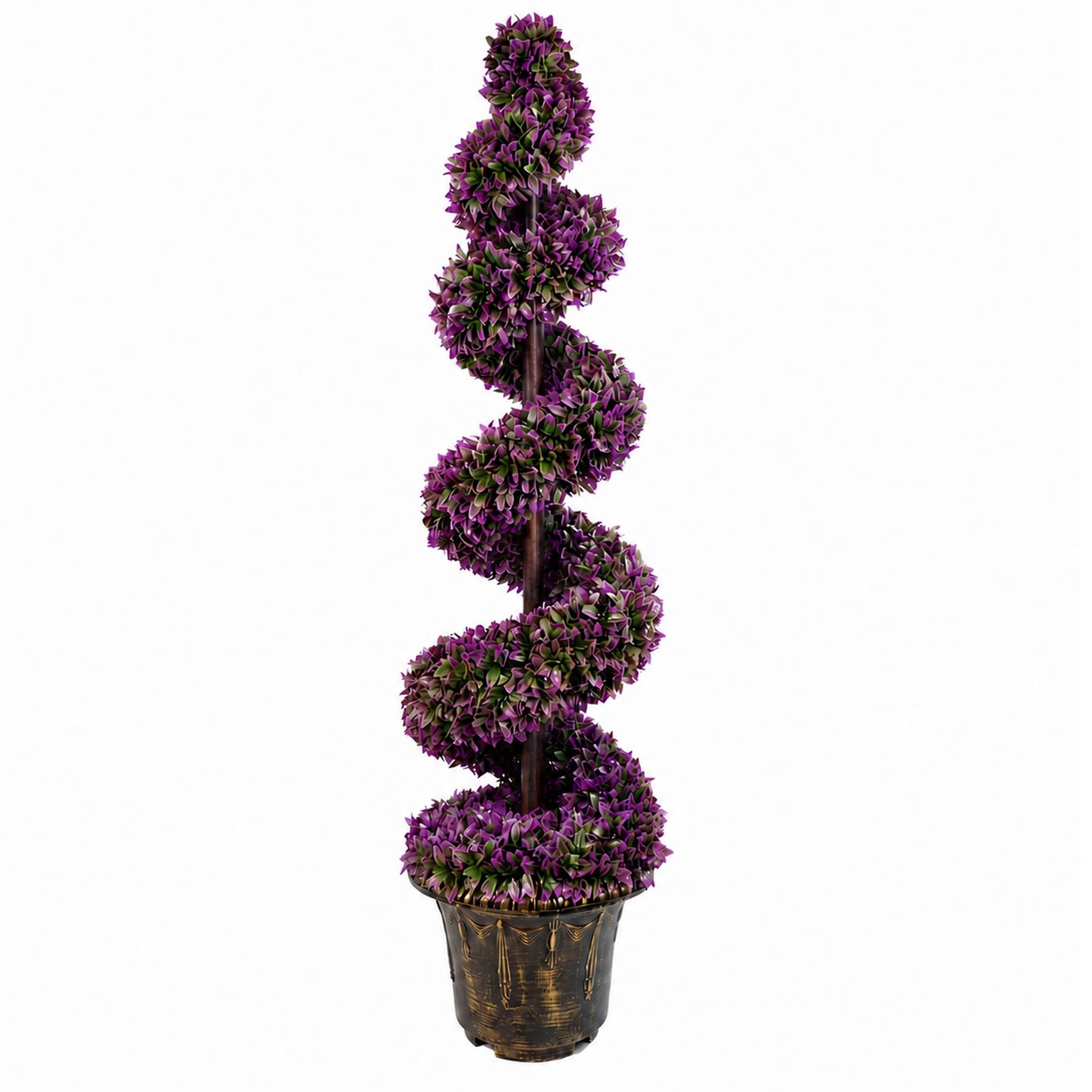 120cm Purple Large  Spiral With Decorative Planter