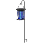 Outsunny Solar/usb Fly Zapper, Uva Light, Black