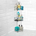 3 Tier Floor Standing Oval Chrome Bathroom Caddy