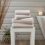Didlington Stripe Supersoft 100% Cotton Towels | Hand Towel | Pink