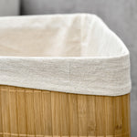 55l Bamboo Corner Laundry Hamper Bamboo Laundry Basket | One Size | Natura