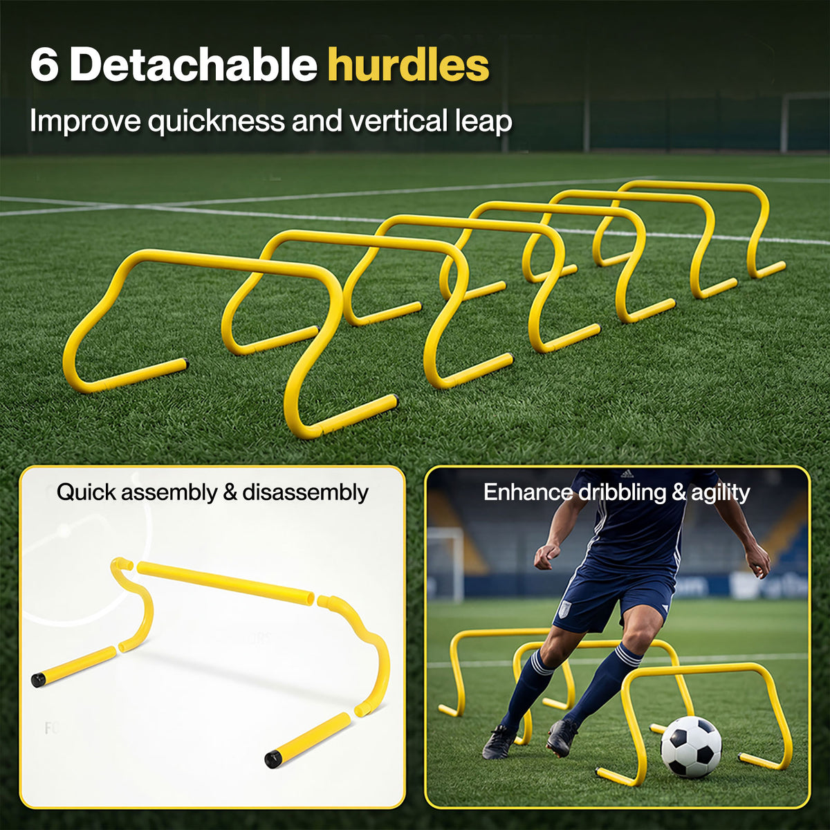 Centra Football Training Equipment Pro Agility Speed Ladder Cones Hurdle