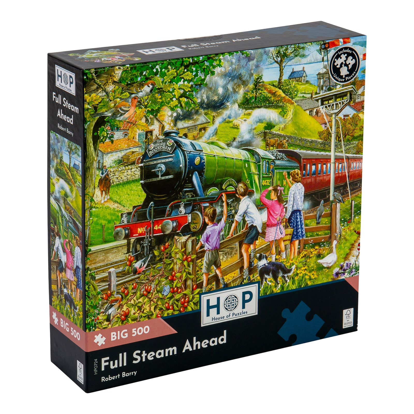 Full Steam Ahead Jigsaw - Big 500 Piece Jigsaw Puzzle For Adults, With Extra Large Pieces