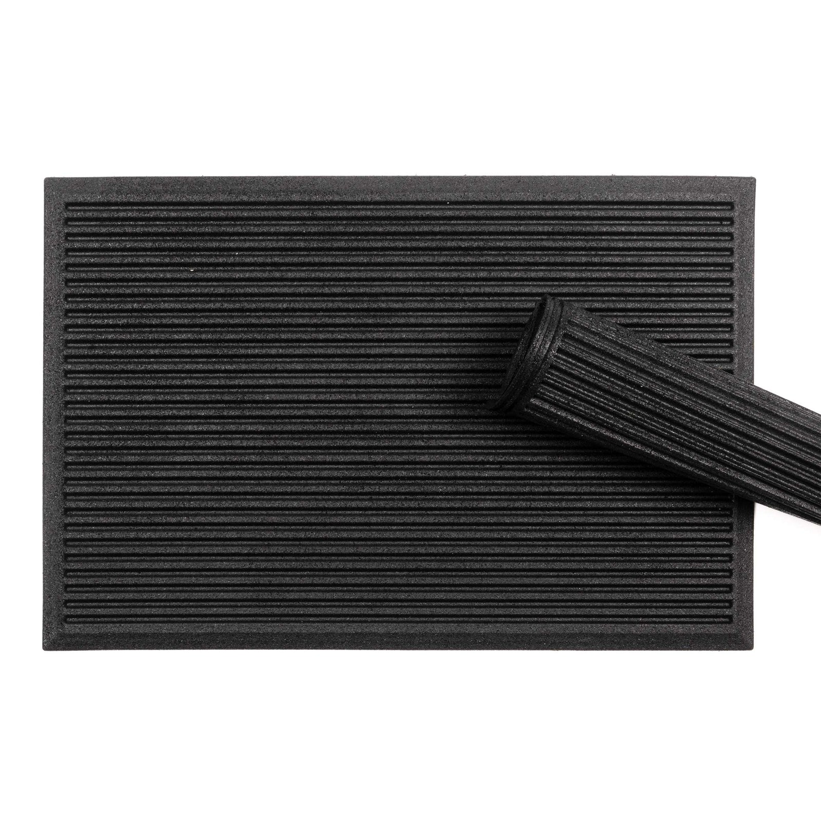 Nicoman Ribbed Harmony Entrance Doormat | 40 x 60cm | Black