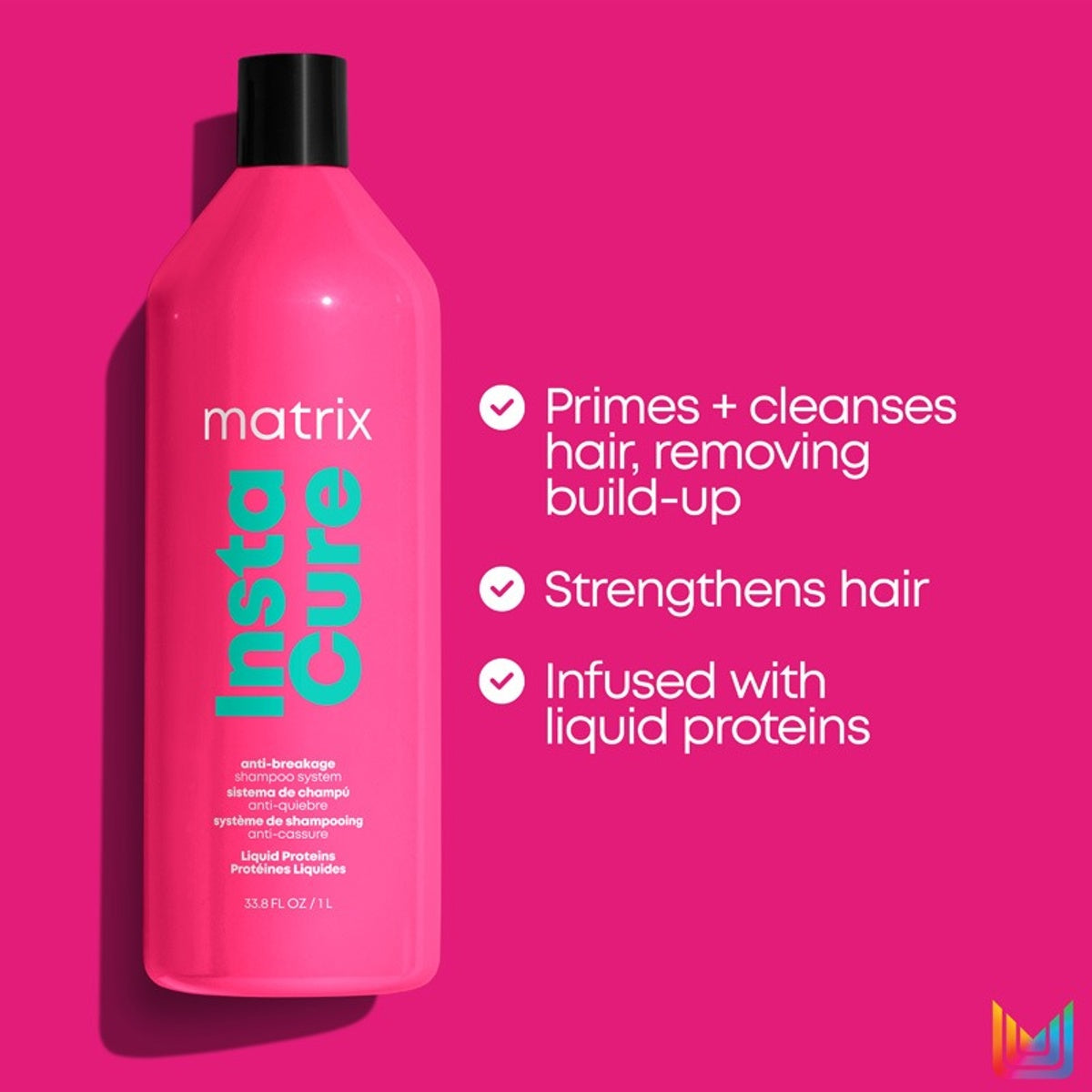 Instacure Anti-breakage Shampoo 1000ml & Conditioner 1000ml
