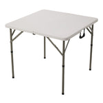 86cm W x 86cm D x 73cm H Square Folding Table With Handle