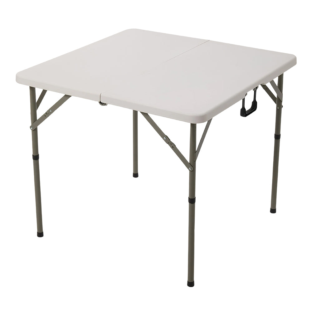 86cm W x 86cm D x 73cm H Square Folding Table With Handle